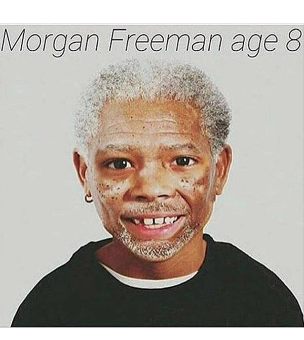 Morgan Freeman Age 8