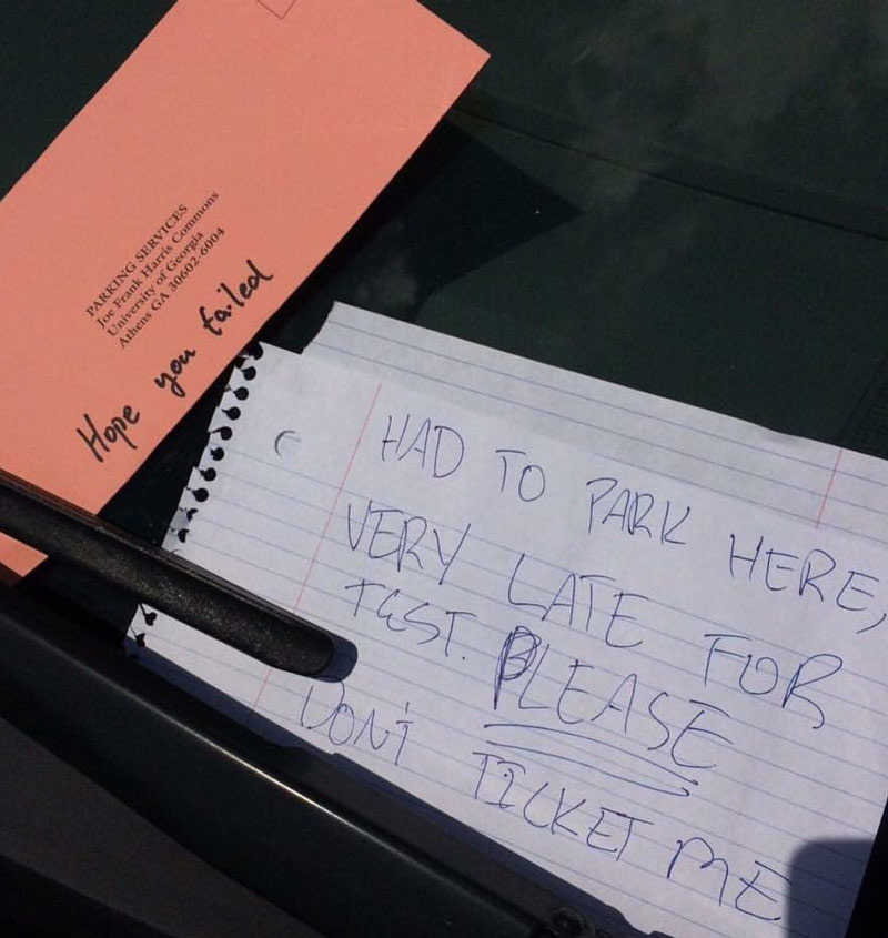 Ruthless parking attendant