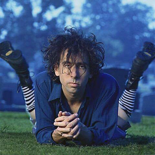 Tim Burton looks like a cracked out Nicholas Cage