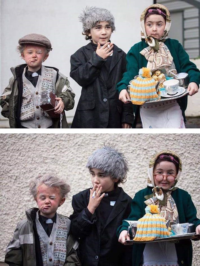 These Irish kids and their Father Ted costumes