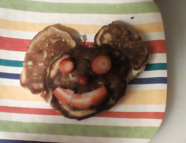 When your daughter asks for Mickey Mouse pancakes and you give her an everlasting nightmare instead
