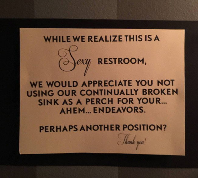 Sink problems at my local bar