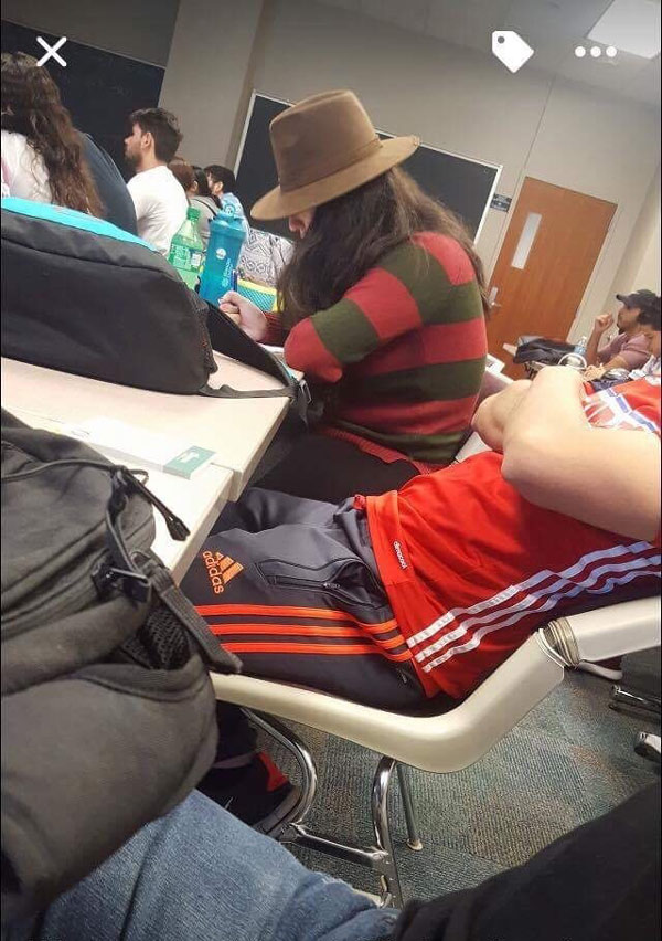 When you have class at 11 but need to terrorize Elm St at 12