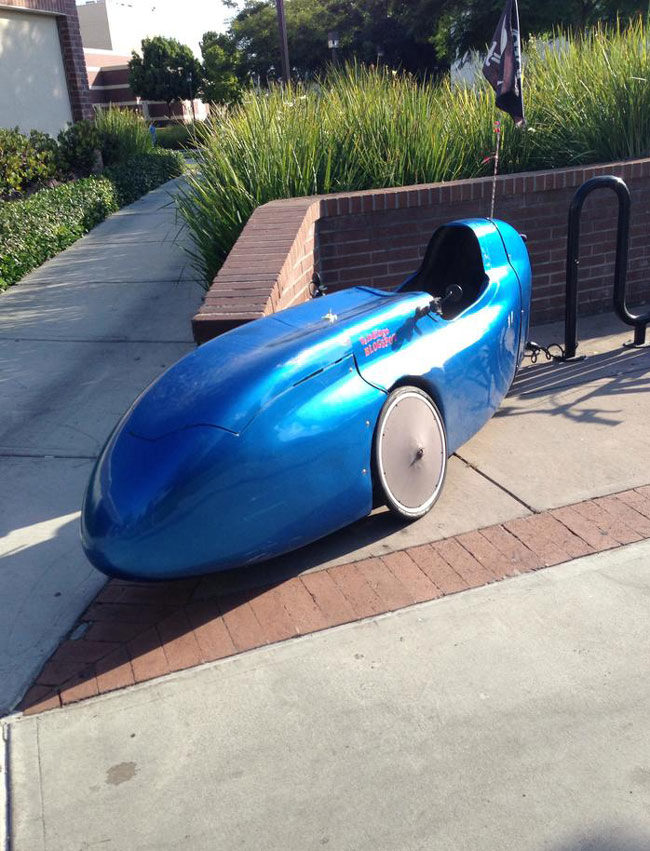 Someone rides this to my college everyday and yes that is a pirate flag on the back