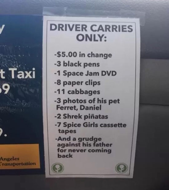 This taxi driver