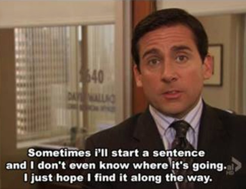 Trying to write essays the night before they're due