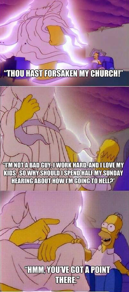 Homer knows what's up