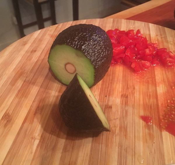 I see your wife cable opening skills and raise you my girlfriend's avocado cutting skills