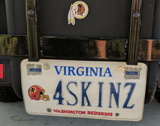 Yes, we are huge Redskins fans, why is everyone laughing?