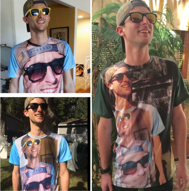 "Shirtception" - My favorite Christmas gift every year from my brother. Right now we're at level 3