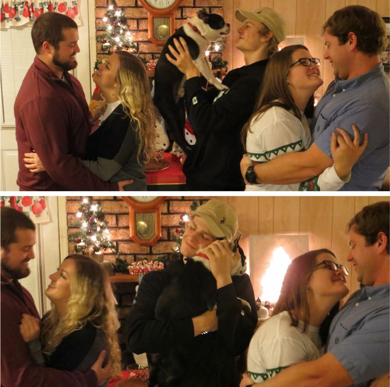 My cousins took couples Christmas pictures