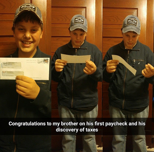 First paycheck