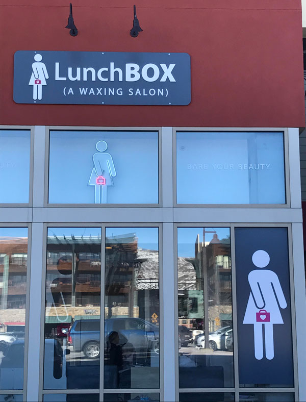 My 9-year-old son cannot understand why we can't eat lunch here