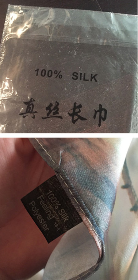 100% Silk...