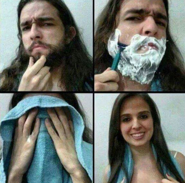 Shave that beard off!