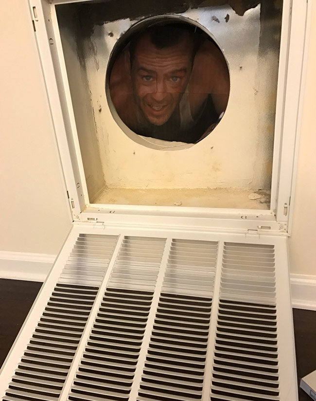 Was wondering why my wife was giggling when she asked me to change the air filters...