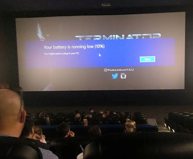 My friend just sent me this pic from the cinema