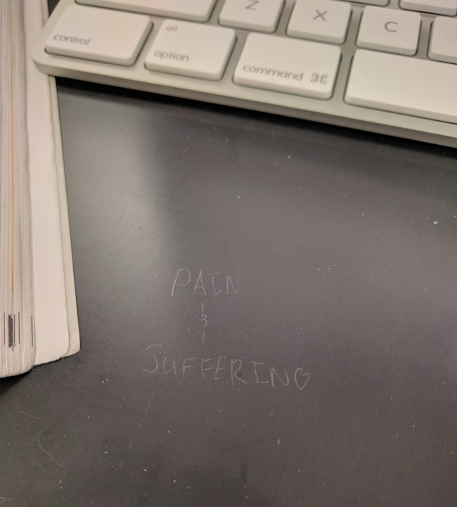 Message left by the person I replaced at work