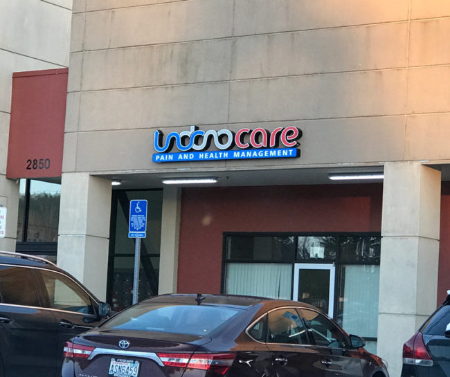 "Hey babe, what's that pain management place by our house called?" "NO ONE KNOWS"