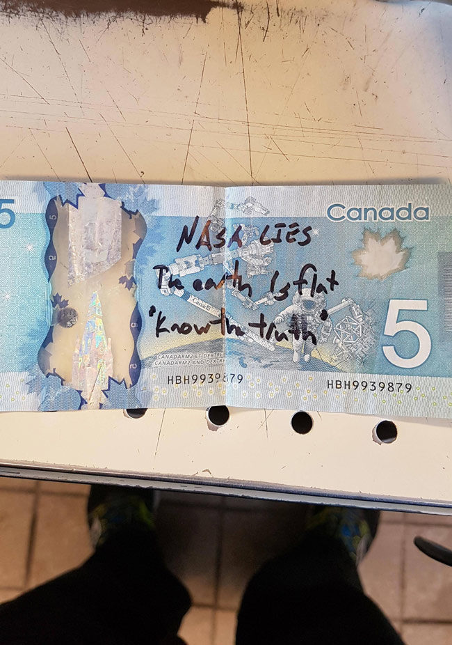 At work and someone paid with this
