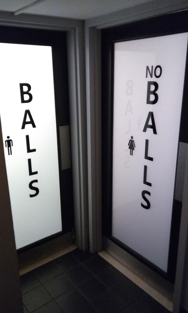Bathrooms at a Meatball Restaurant in Fells Point, MD