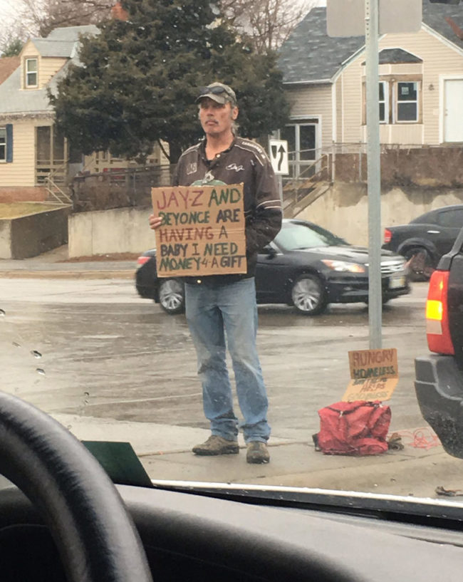 Panhandler in Omaha