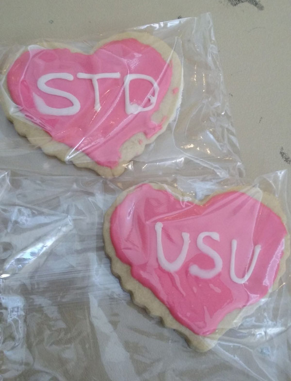 Sorority girls tried making 'Sigma Tau Delta' cookies. Probably should've used the Greek letters