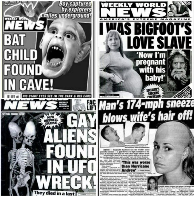 I miss the good old days when fake news was easy to spot