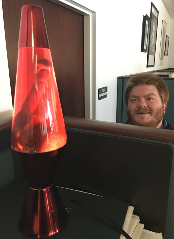 My lava lamp made a dick. Coworker is amused