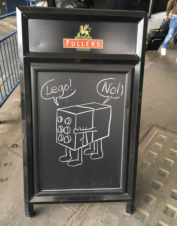 Spotted outside a London pub