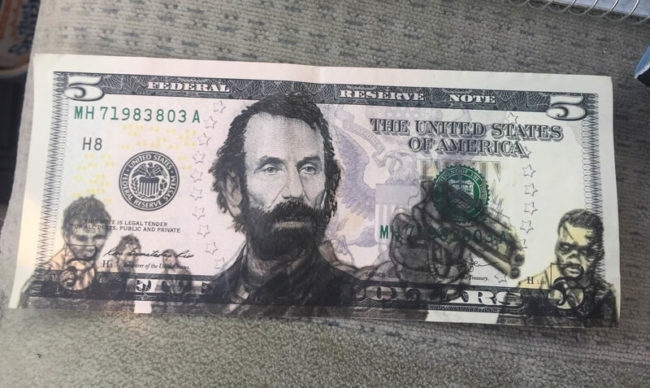 My friend got this gem today at the bank