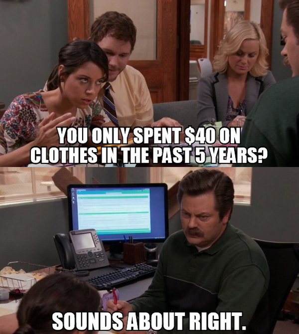 The older I get, the more I become Ron Swanson