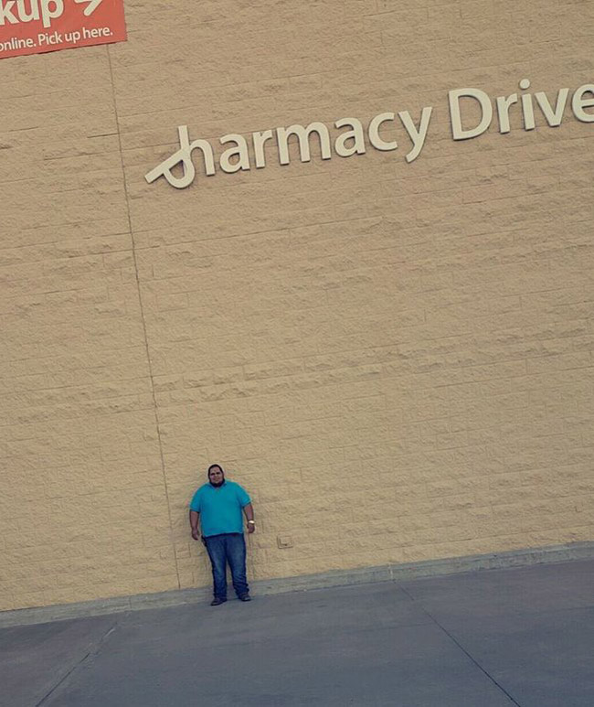 This dude said he's been waiting 4 hours for the P to fall so he could sue Walmart