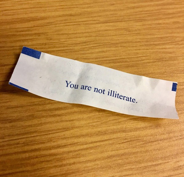 My fortune today. What does it say?