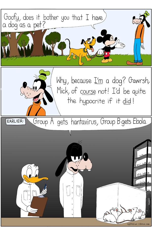 Goofy is no hypocrite