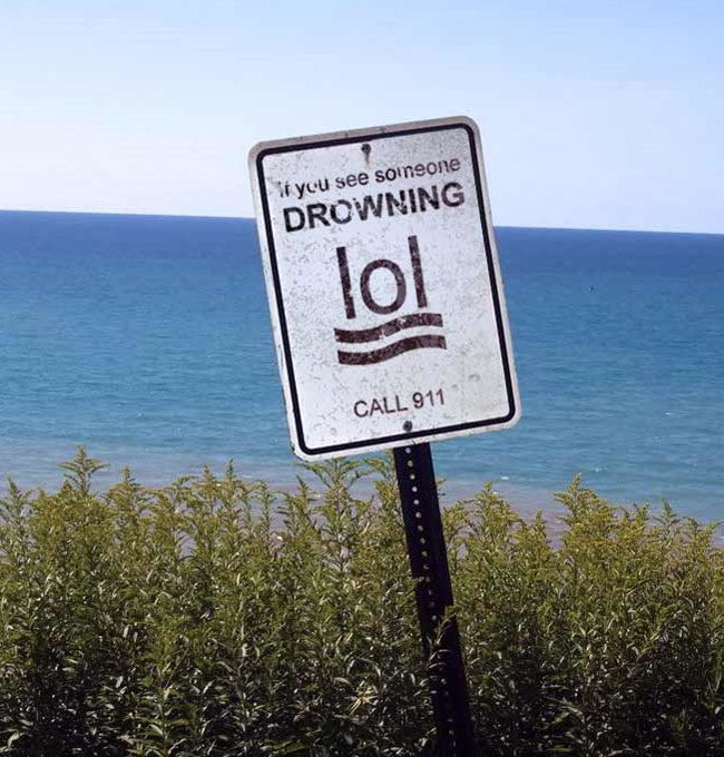If you see someone drowning lol