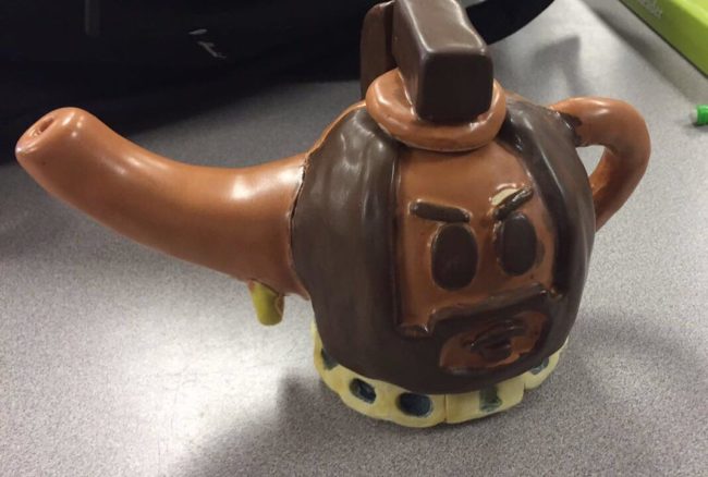 Someone from ceramics at my school made Mr. Tea