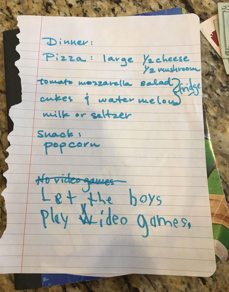 No Video Games! - My sister's 6 year old twins had different plans for when Grandma came over to babysit them