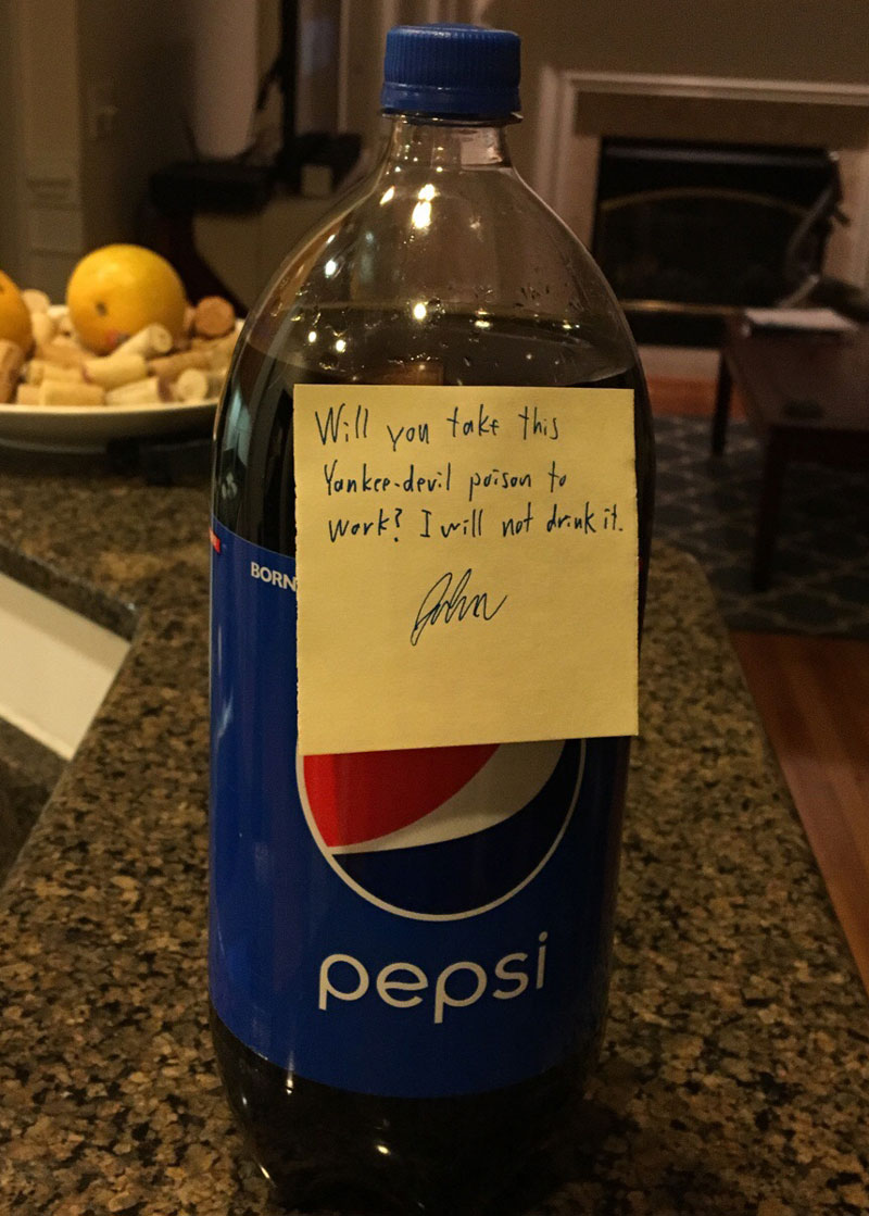 My southern husband objects to the soda I bought