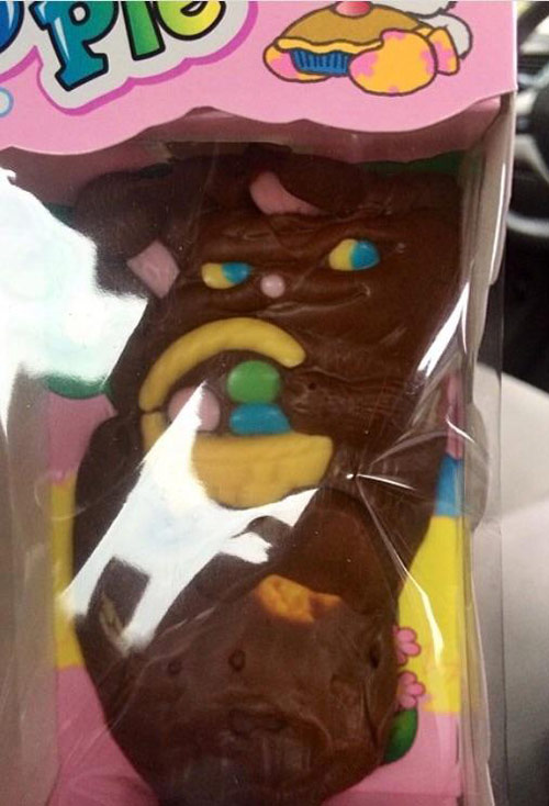 I left a chocolate bunny in my car and now it looks like this..