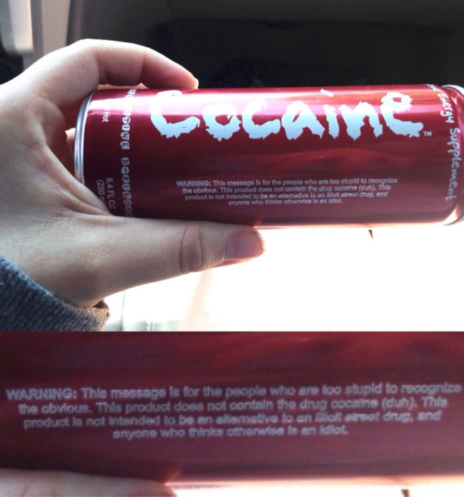 Found this message on my brother's energy drink