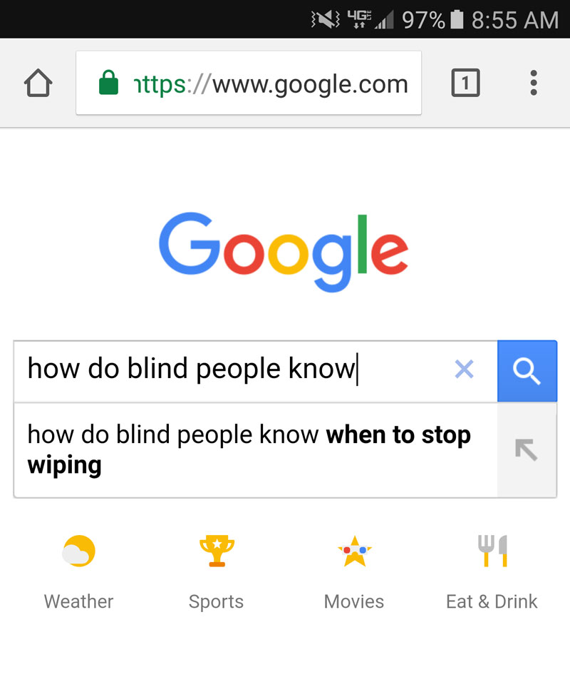 I wanted to know "how do blind people know what colors look like."