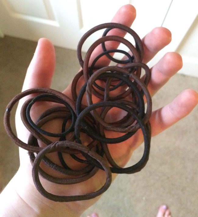 I was running low on hair ties and asked my mom if she could pick some up next time she goes to the store. She said "Clean your room, first," so I did. Touché, Mom, touché