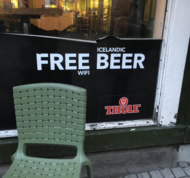 Nice try, random Icelandic bar