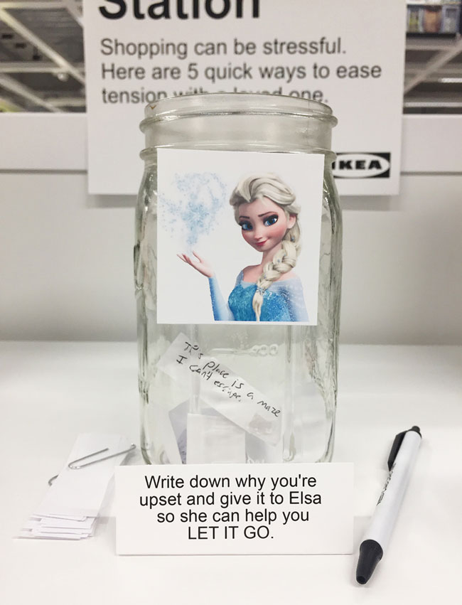 I installed a 'Relationship Saving Station' at Ikea to help keep couples from fighting