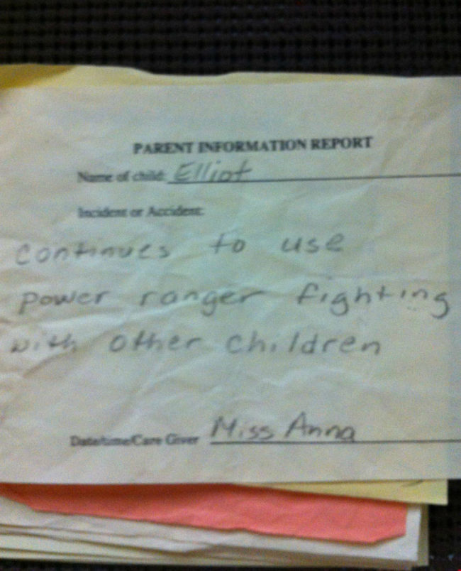I found behavior reports from my childhood