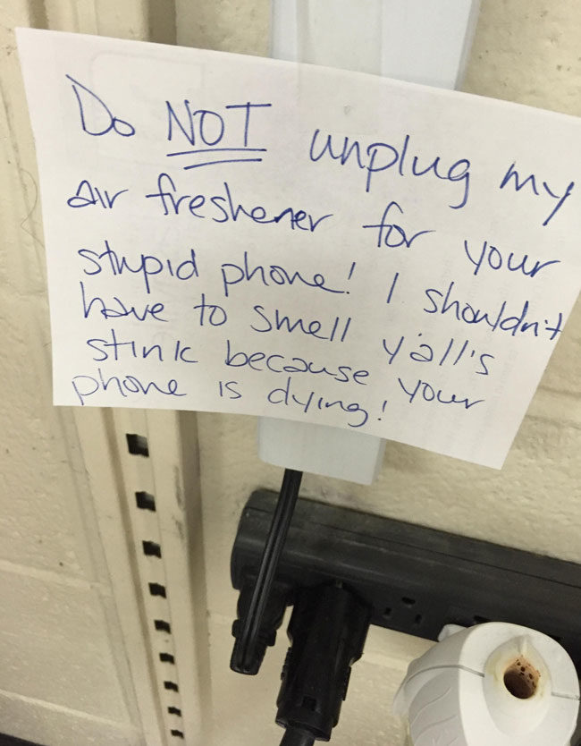 Teacher left a note