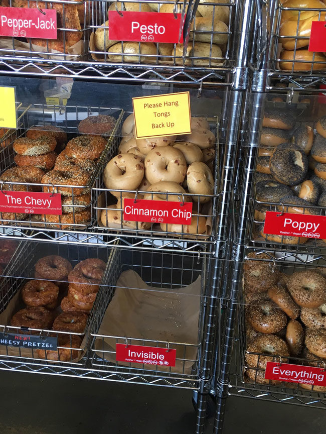 They have a new type of bagel today