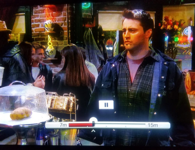 There's a potato in the pastry dish on this episode of Friends