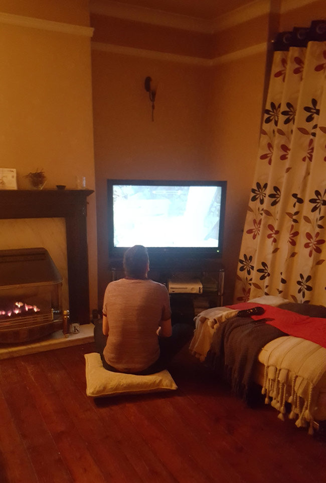 My dad just got a PS4. Came back to find my dad had regressed into a child..